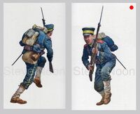 Japanese Infantryman, The Yalu River, Manchuria. 1 May 1904.