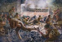 Fight for the Tobacco Factory. Salerno, 11th Sept. 1943