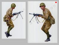 Soviet Light-machine-gunner, 965th Rifle Regiment. Khortytsia , 2nd Sept. 1941