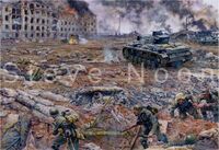Attack on the 'House of the Professors.' 14 October 1942, Stalingrad
