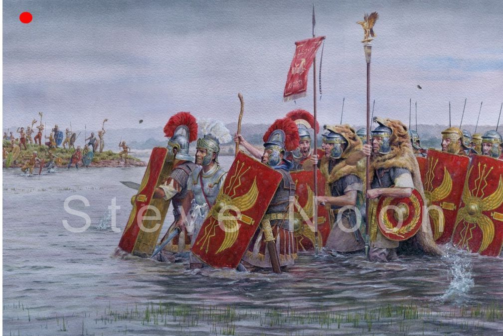 Legio II Augusta cross the Medway, Britannia AD43