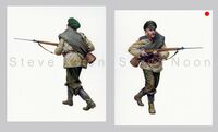 Russian infantryman, The Yalu River, Manchuria. 1 May 1904