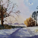 Country Lane in the Snow
