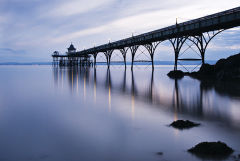 Clevedon Pier Blue
