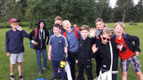 Junior Section enjoying an end of session outing to Blair Drummond Safari Park