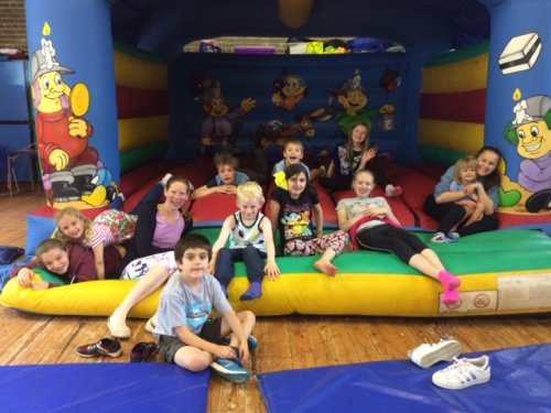 Sunday Club enjoying their end of session Games Day