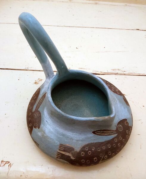 8. Oddly handled jug - jubbe