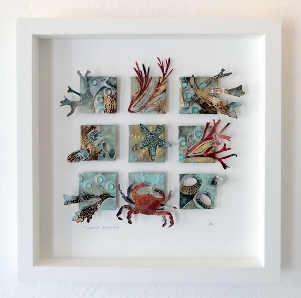 Cornish Seashore Framed Metalwork