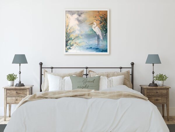 Egret Original Painting