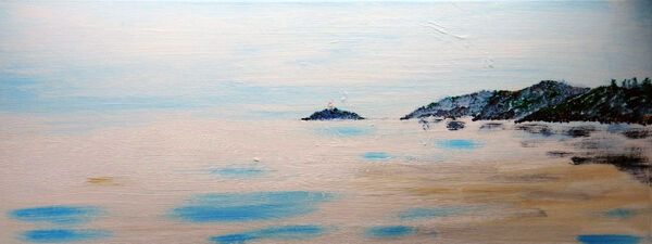 Godrevy Light house from Hayle