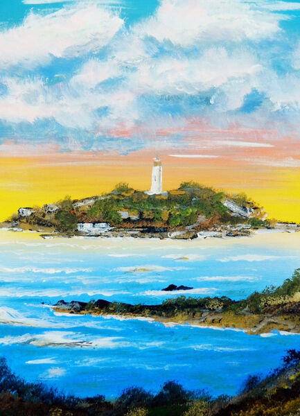 Godrevy light house from the beach