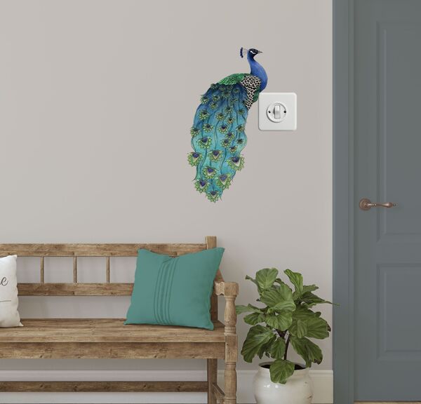 Large Peacock Wall Sticker