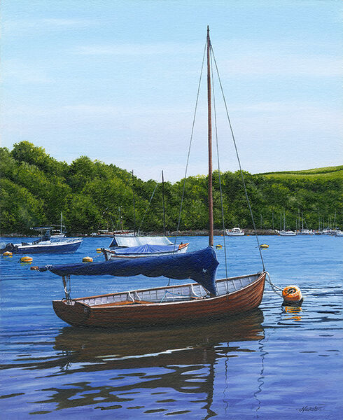 OE04 TRANQUIL MOORINGS,FOWEY RIVER