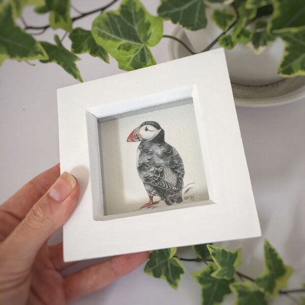 Puffin Mini Framed Print