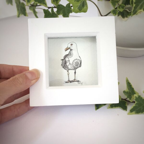 Seagull Mini Framed Print