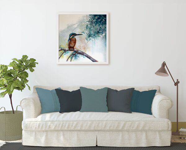 Single Kingfisher Original Painting