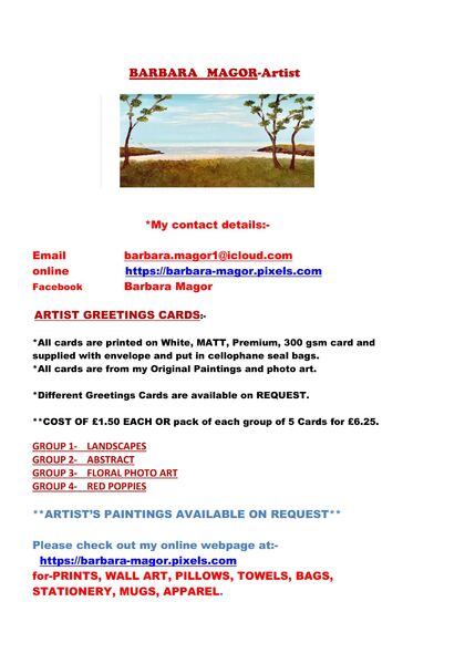 contact details and pricelist