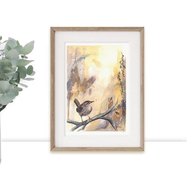 "Autumn Wren", limited edition print.