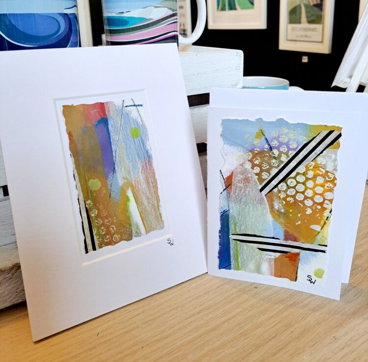 ON THE GO, PAINTING & CARD