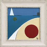 TWO BUOYS BEMBRIDGE FRAMED