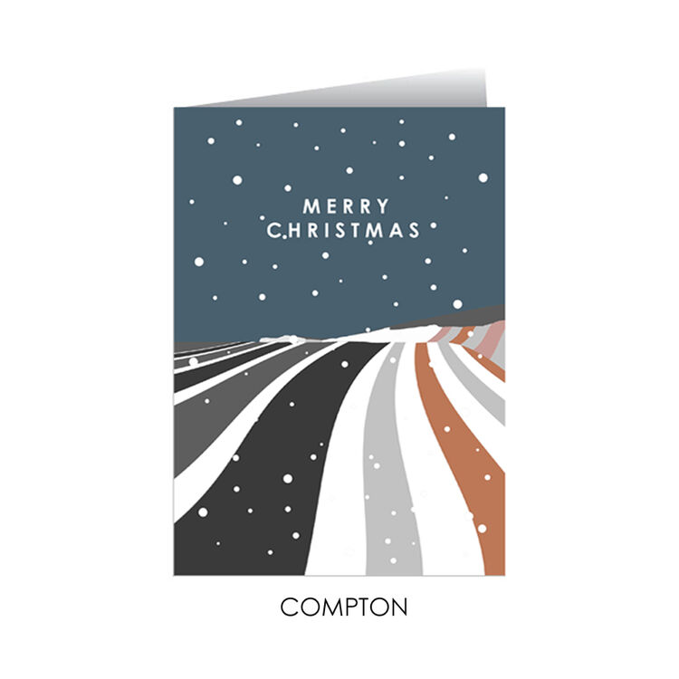 3 X COMPTON XMAS CARDS