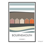 BOURNEMOUTH BEACH HUTS (ORANGE)