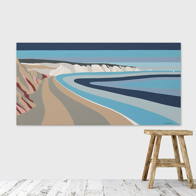 coloured sand at alum bay (sold)