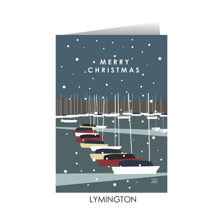 3 X LYMINGTON XMAS CARDS
