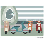 SCOOTERS ON THE GREEN I