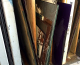 etching plates in the rack