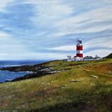 The Lighthouse, Bardsey. Oil (Sold)