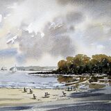 Ducks and Boats on the Rising Tide (Sold)