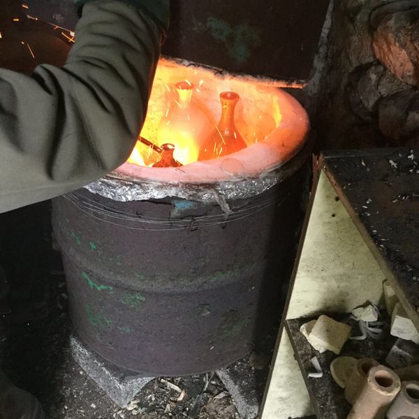 TIM KITCHELL Raku pots