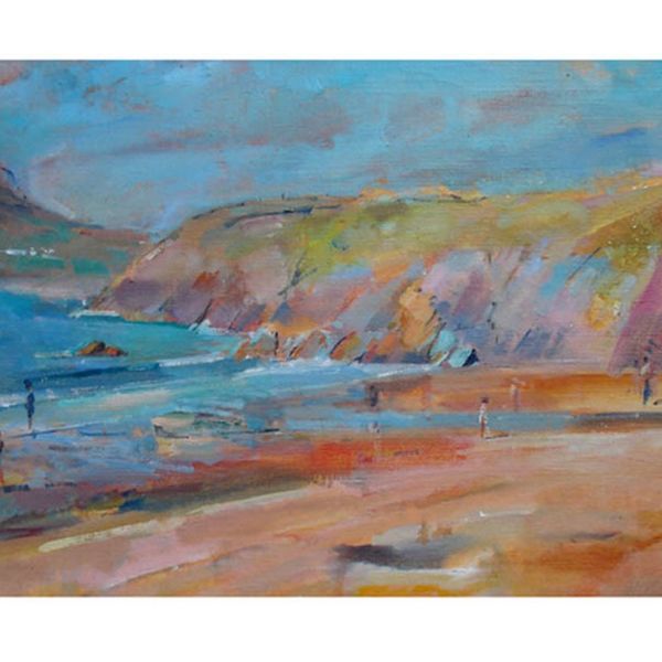 Porthsele beach 40cmx22cm