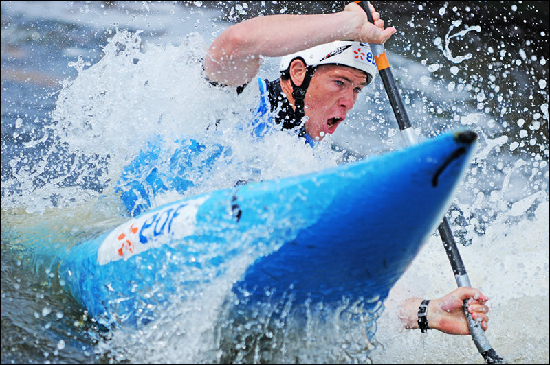 In the spray