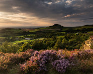 Sunset at Roseberry Topping