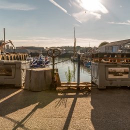 Harbour shadows, early morning Harbour, Whitstable