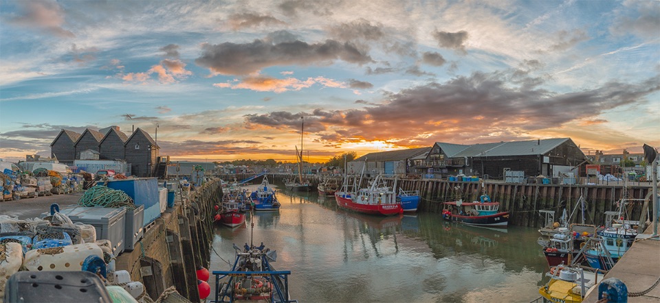 Sunrise over Whitstable Harbour