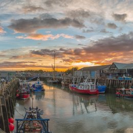 Sunrise over Whitstable Harbour