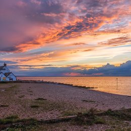 The Old Neptune & the sea at sundown