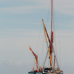 The Greta heading out to sea.