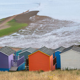 The Street and Huts, Tankerton panoramic II