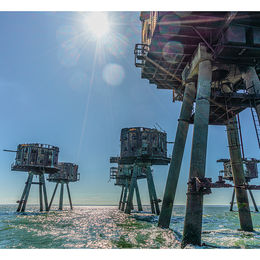 'Into the light - the Red Sands Fort' Whitstable