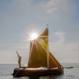 Sailing into sunrise
