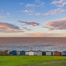 Tankerton Huts at dusk