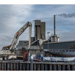 ...bird on a crane. Whitstable Harbour