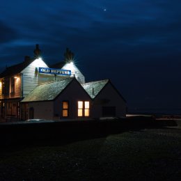 The Old Neptune at night.