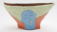 Plant Dreamer - Fair Green - Earthenware slipcast planter by ceramicist Susan Czopor.