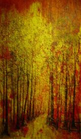 A Walk in the Park acrylic on canvas