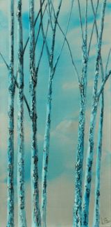 Beauty & The Birch Acrylic on canvas